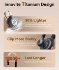 Lark M2S Wireless Microphone Bundle For iPhone Camera Android And PC with titanium clip and noise-canceling features.