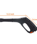 Side view of Replacement Pressure Washer Gun Kit With 2000 PSI Max And 12.2 Inch Wand Fits Portland Husky Black Decker Ford