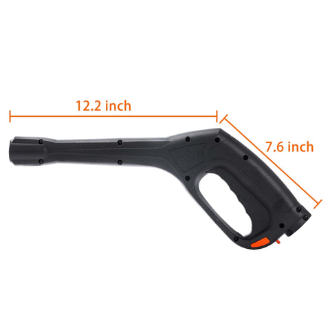 Side view of Replacement Pressure Washer Gun Kit With 2000 PSI Max And 12.2 Inch Wand Fits Portland Husky Black Decker Ford