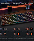 Your Legit Top Shelf 98 Key Gasket Mount Mechanical Keyboard With Numpad And Volume Knob Hot Swappable Linear Creamy Switches Thocky RGB Dye Sub Pudding Keycaps Smooth Gaming Setup with vibrant RGB lighting and adjustable brightness.