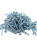Heavy Duty 8 X 2 Inch Zinc Truss Head Screws Boasting Phillips And Square Drive Breakaway Action For Sturdy Drawer Panels One Hundred Pack.