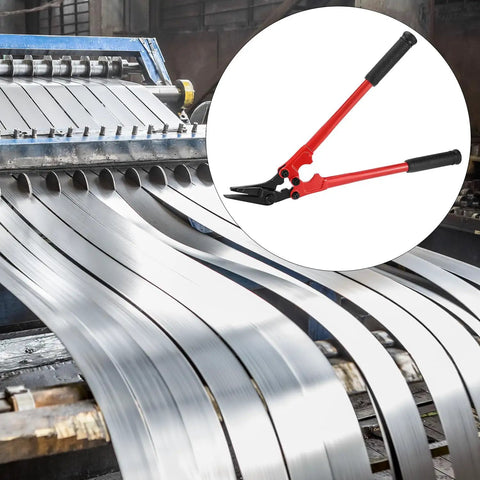 Heavy Duty Strapping Cutter For Steel And Polyester Crafted From High Carbon Steel To Glide Right Through Wide Straps With Zero Hassle and Rock Solid Grip For Daily Warehouse Jobs near steel strapping rolls.