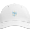 The Ultimate Adjustable Printed Baseball Hat For Machinist And CNC Guys featuring a white cap with a vise gauge square tool design.