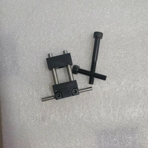 Built Tough Milling Vise Stop Part Locator For CNC Machines Heavy Duty Steel Clamp Kit with screws on white surface