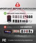 Compatibility chart for 2-Pack G3T R Remote Replacement for Genie Garage Door Opener With Auto Seek and Rolling Code
