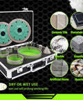Diamond Tile Hole Saw Kit With 8 Diamond Core Bits Finger Bit Chamfer Bit Adapter And Tile Blade in carrying case