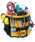 In And Out Bucket With 61 Pockets 36 Exterior Triple Row Pockets And 25 Interior Pockets Heavy Duty Tool Organizer Bag Black