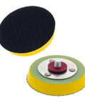 Shop Grade Hook And Loop DA Backing Plate Pad For Random Orbital Sanders 3 Inch with 5/16 shank, polyurethane foam design.