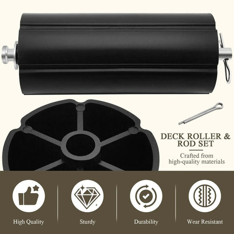 Deck Roller And Rod Kit For 48 And 54 Inch Lawn Mowers Easy Install Replacement No Fuss Fit For YTH2748 YTH2548B GTH2754 GTH2654 And More
