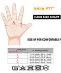 Hand size chart for Rugged Extrication Gloves With Ultra Dexterity For Rescue Jobs, Grip-Ready Protection, in sizes S to XL.