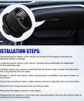 HVAC Blower Motor With Fan For Chevy Silverado 1500 2500 Suburban Avalanche GMC Sierra Yukon Cadillac Escalade Fits 2003 2004 2005 2006 Models Replaces 700191 Durable OEM Replacement Part shown with installation steps in background
