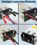 DC 12V 50A 600W Switching Power Supply Adapter From 110V AC To 12V DC Converter Heavy Duty Workhorse PSU connectors view