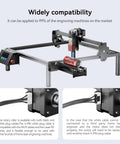 Pro Laser Rotary Roller For Round Etching With Dope 360 Auto Spin And Hella Wide 6 To 300 Millimeter Dial showing wide compatibility with engraving machines.