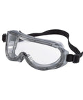 Clear Lens Safety Goggles With Indirect Ventilation For Reduced Fog, Impact Resistant Eye Protection That Fits Over Glasses