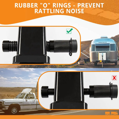 Tough As Nails Trailer Hitch Locks Drop Dead Secure, 5/8 Inch Diameter Four Inch Pin Fits 2 2.5 3 And 3.5 Inch Receivers No Drama Anti Theft Guard For Pickups Trailers And Jeeps Two Pack