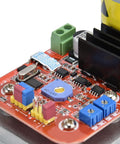 Close-up of Dead Nuts Robot Servo Motor circuit board showing electronic components, designed for precision RC steering and camera systems.