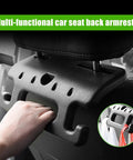 PVC Safety Grip Car Grab Handles For Kids And Seniors Universal Headrest Hook For Trucks SUVs And Cars Black Easy Install Anti Scratch Comfort Grip Design on seat back, with hand grip and storage hook