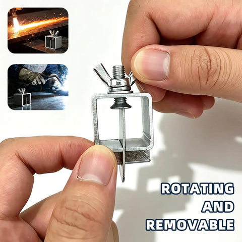 Rock Heavy Duty 16Pcs Butt Welding Clamps with Adjustable Butterfly Joint Fixtures for precise pipe alignment during welding.