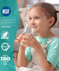 Child drinking water filtered by 5 Micron 10 By 4.5 Inch Sediment And Carbon Whole House Water Filter Replacement Cartridge PGC
