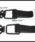 Universal Car Bumper Security Hook Lock Clips Quick Release Fasteners For Trunk Bumpers And Fenders With Carbon Fiber Pattern 105 By 33 mm