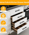 Kitchen drawers with 24 Pack 5 Inch Stainless Steel Cabinet Pulls With Brushed Nickel Finish 3 Inch Center To Center Hole Spacing