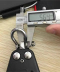 Port Side Sail Pulley Lifting Wheel For Sailboat Rope Rigging With U Groove Bearing being measured with caliper