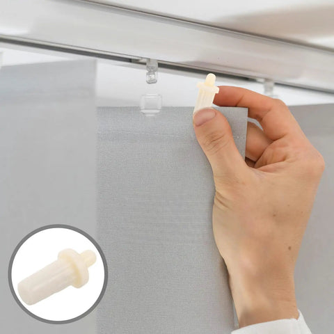 24 Pack Shutter Repair Kit With Plastic Tilt Rod Pins For Window Blinds And Plantation Shutters Hella Compatible Universal Fasteners being installed.