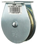 Beefy Pulley Block For Wire Rope, Designed Fit, 1/4 Inch Max Cable, 2-1/2 Inch Sheave Outside Diameter, 685 Lb Working Load