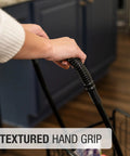 Close-up of easy grip handle on Folding Shopping Cart With Wheels For Grocery And Laundry, Lightweight Yet Durable Trolley Holds Up To 90 Lbs