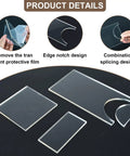 Legit Heavy Duty Clear Acrylic Couch Wall Spacers and Bed Stops for Smooth Sofa Gliding with edge notch design.