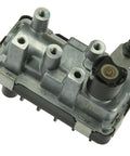 URO Parts 7773185002SA turbo electronic actuator, angled top view, aluminum body for automotive use