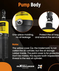 Close-up of hydraulic cylinder from 20T Hydraulic Gear Puller Kit With 2 Or 3 Jaw Puller, showing molding and thread details.