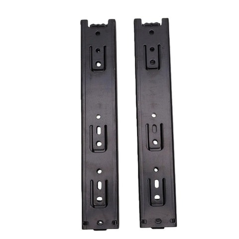 Tough As Nails Heavy Duty 10 Inch Full Extension Drawer Slides For Kitchen Cabinets And Dressers, 100 Lb Load Capacity, Cold Rolled Steel, Smooth Quiet Operation, 1 Pair black steel drawer slide pair