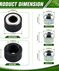 Ditch The Guesswork With This Pro Wheel Stud Installer Tool Kit For Car Repairs! dimensions view, 1.57-inch bearing and M12/M14 nuts