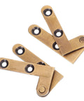 Beefy Hidden Door Pivot Hinges Bronze Two Piece Set For Secret Bookcase And Home Doors With Concealed Invisible Pivot Mechanism