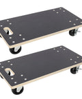 Heavy Duty Furniture Dollies For Moving Couches And Pianos With Solid Plywood Build Supports Up To 1320 Lbs Includes Four Swivel Casters two dollies with non-slip surfaces