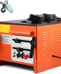 Rock Solid 25mm Electric Rebar Bender Equipped With Dual Foot Switches Making It A Total Workhorse For Bent One Inch Steel Rebars Across Every Active Build Site in orange color.