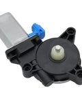 Front Left Driver Side Power Window Lift Motor For 2011 To 2015 Hyundai Sonata And 2011 To 2016 Elantra black motor with blue connector.