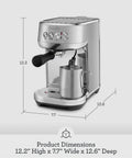 Bambino Plus Espresso Machine For Home Baristas With Dose Control And Auto Milk Frother, Fast Heat Up, 15 Bar Pressure