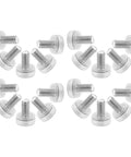 40 Pcs Adjustable Furniture Feet With Threaded Design For Cabinets And Chairs, PVC And Metal Construction, displayed on white background.
