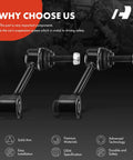 2 Pack Rear Sway Bar Links Stabilizer Kit For Volkswagen Jetta Golf Passat Tiguan Eos CC Beetle And Audi A3 Quattro Q3 TT Quattro Boosts Handling And Reduces Body Roll For A Smoother Sportier Ride, with an OEM specification and premium materials on a promotional background.