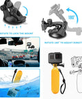 All In One Action Camera Accessory Kit For GoPro And Other Models With adjustable mount and floatation device