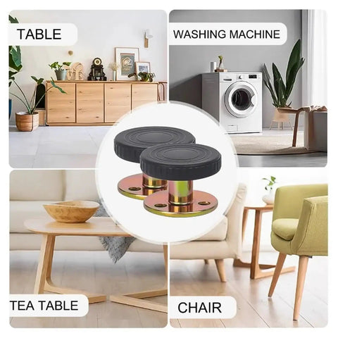 Adjustable Furniture Feet Set Of 12 For Leveling Beds Tables Cabinets And Sofas With Threaded Posts Heavy Duty Shock Mounts