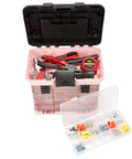 Pink Tool Box Organizer With Removable Compartments For Crafts Beads Screws And Small Tools Portable Grab And Go Storage Case