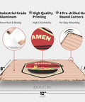 Vintage Ramen Sign Metal Wall Art 8x12 Tin Sign Poster with industrial grade aluminum details and design features