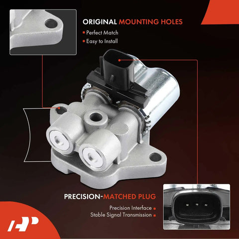 Engine Variable Valve Timing Solenoid for Chevy Impala Malibu 2014 2015 2.5L L4 VVT solenoid with plug and socket close-up