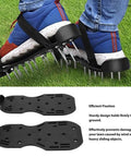 Lawn Aerator Spike Shoes For Easy Yard Repair And Deep Root Growth Durable PP And Iron Build With Secure Fit Straps on grass