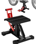 Heavy Duty Dirt Bike Stand With 1000 Lb Capacity Lift Jack Hoist Height Adjustable Table For Dirt Pit Bike Repair And Maintenance Easy To Use Durable Bike Shop Essential