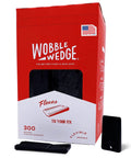 Flexible Plastic Shims For DIY Leveling And Adjustable Support, Furniture Levelers, Table And Toilet Leveling, Appliance And Home Improvement Shims, Made In USA, Black 300 Pack box with individual shims