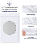 10.5x16 Inch Bubble Mailers 25 Pack Self Seal Padded Envelopes Waterproof Shipping Bags for Mailing Packaging protection features